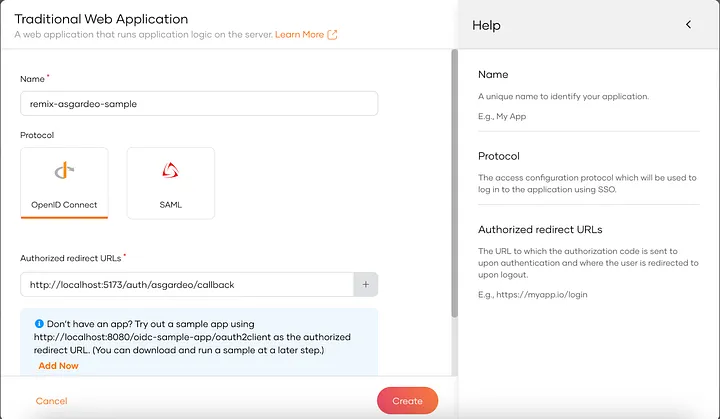 Configure the application